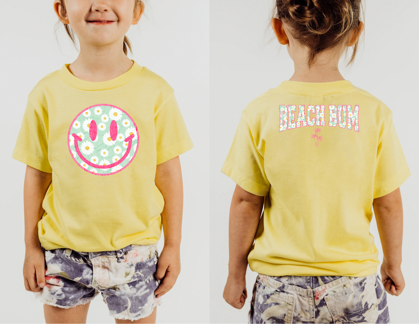 Girls Smiley Beach Bum Shirt