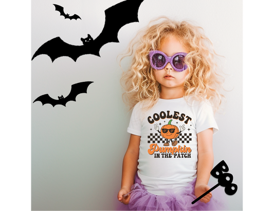 Girls Coolest Pumpkin Shirt