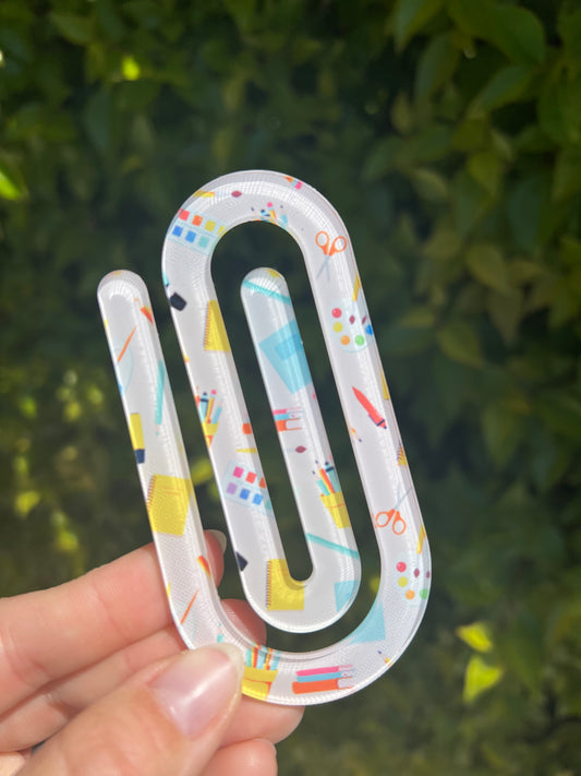 School Spirit Jumbo Paper Clip