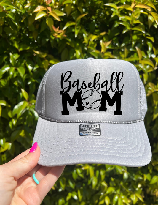 Baseball Mom Trucker Hat