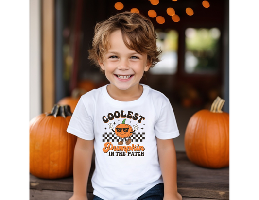 Boys Coolest Pumpkin Shirt