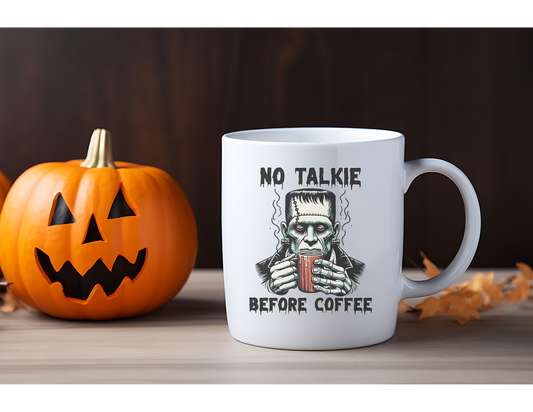 No Talkie Before Coffee 15oz Coffee Cup