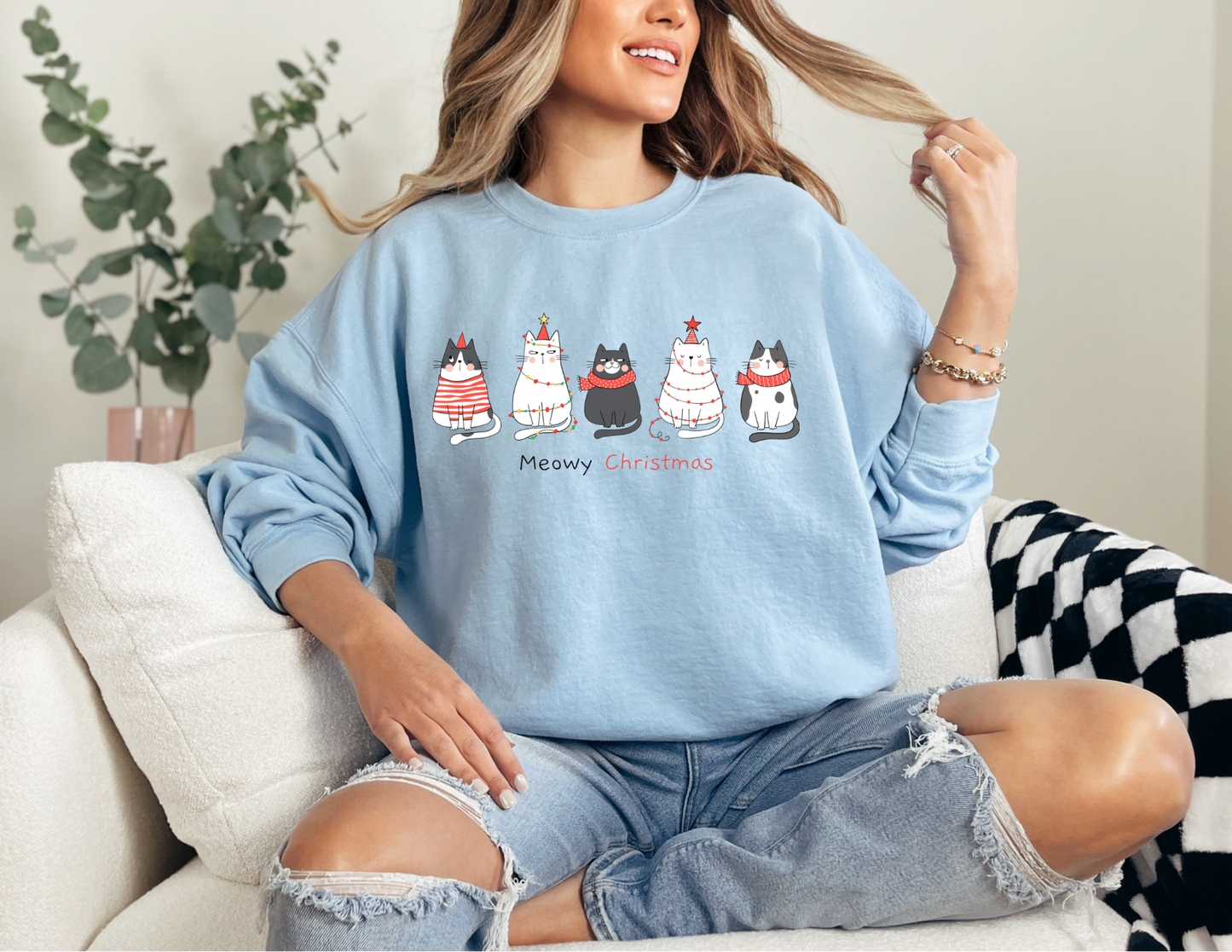 Meowy Christmas Sweatshirt